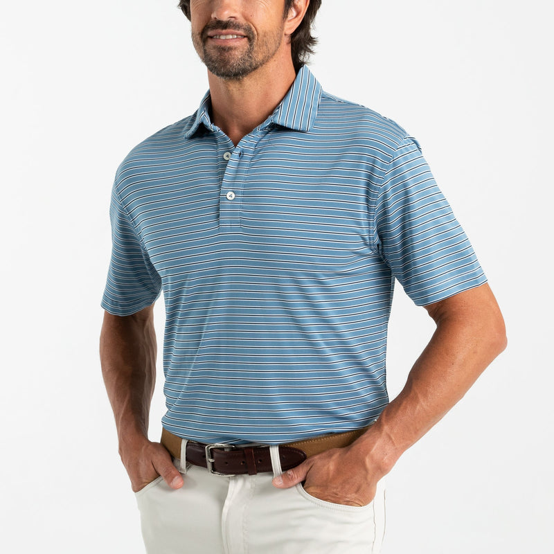 Long Drive Stripe Performance Polo
