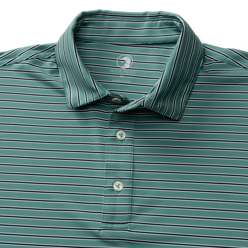 Long Drive Stripe Performance Polo