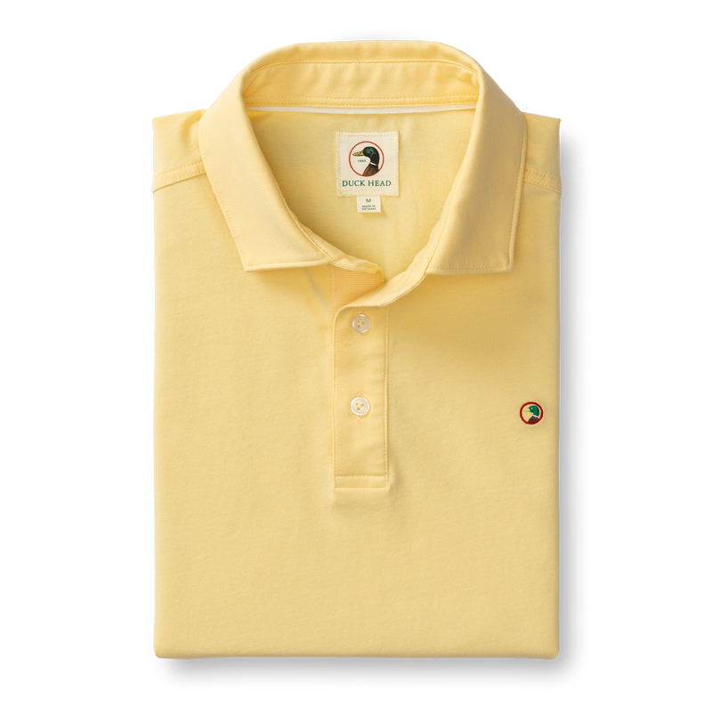 Hanover Pima Cotton Polo - Pale Yellow
