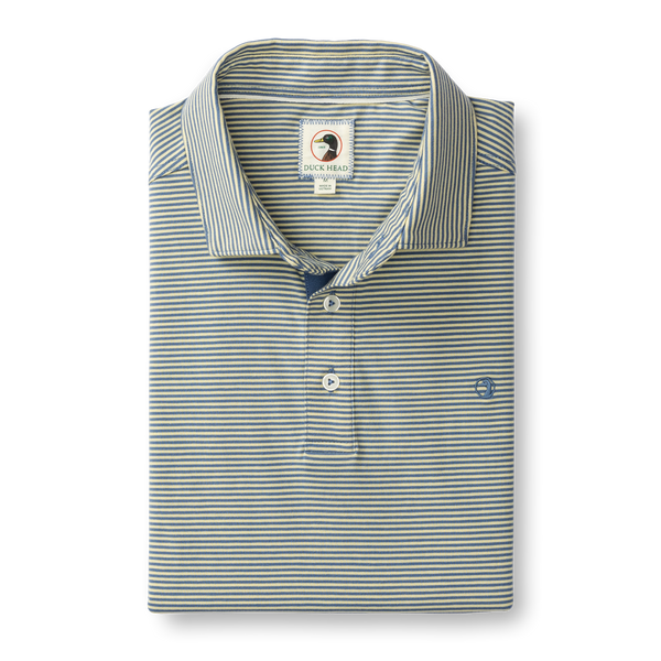 Stripe Hanover Pima Cotton Polo - Pale Yellow