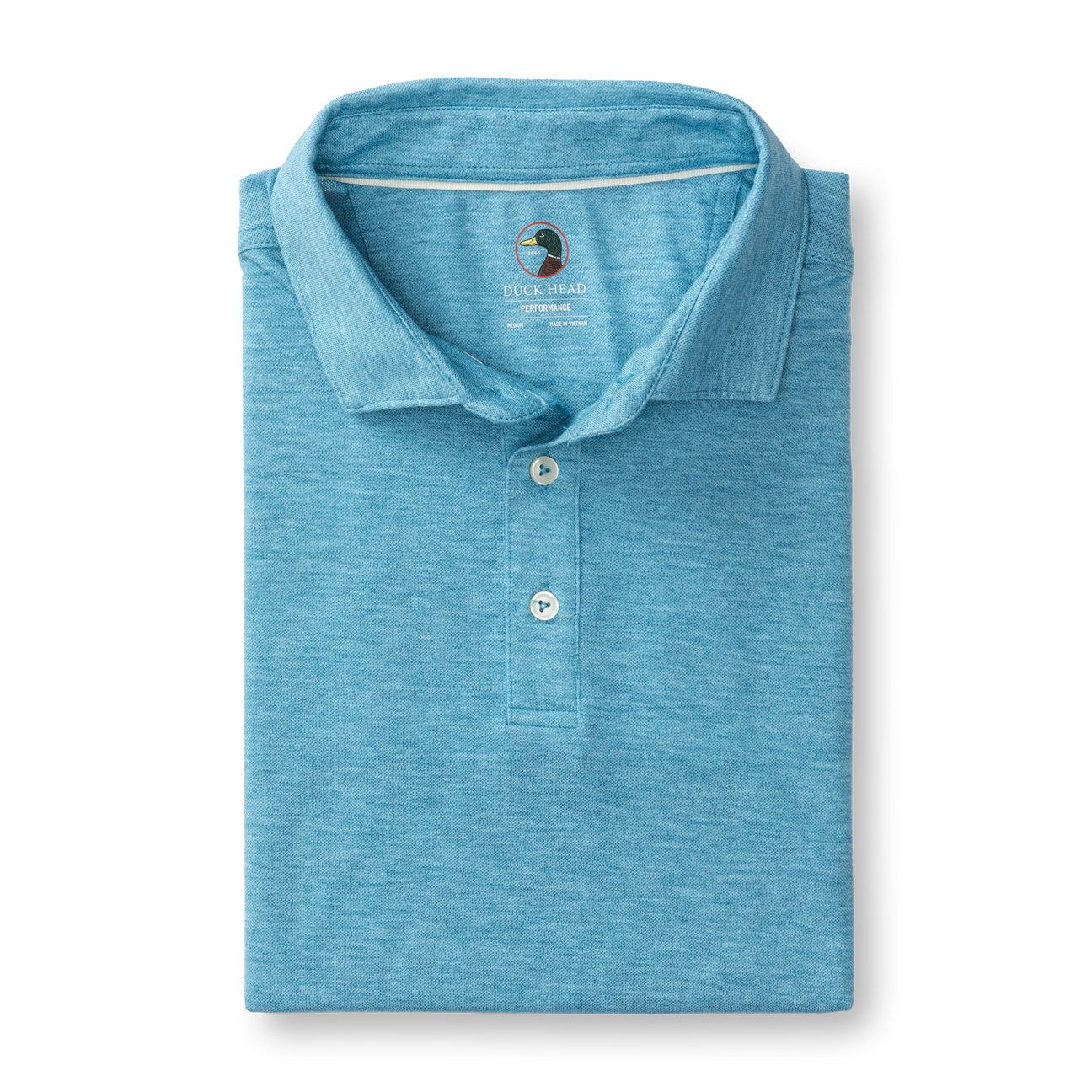 Summerford Performance Pique Polo - Sail Blue Heather