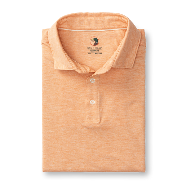 Summerford Performance Pique Polo - Copper Tan Heather