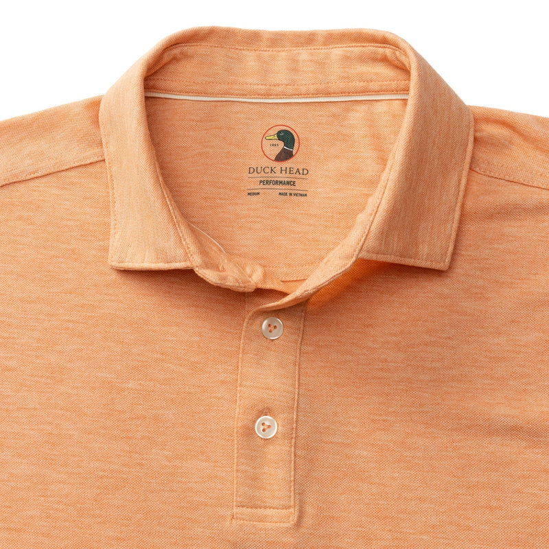 Summerford Performance Pique Polo - Copper Tan Heather