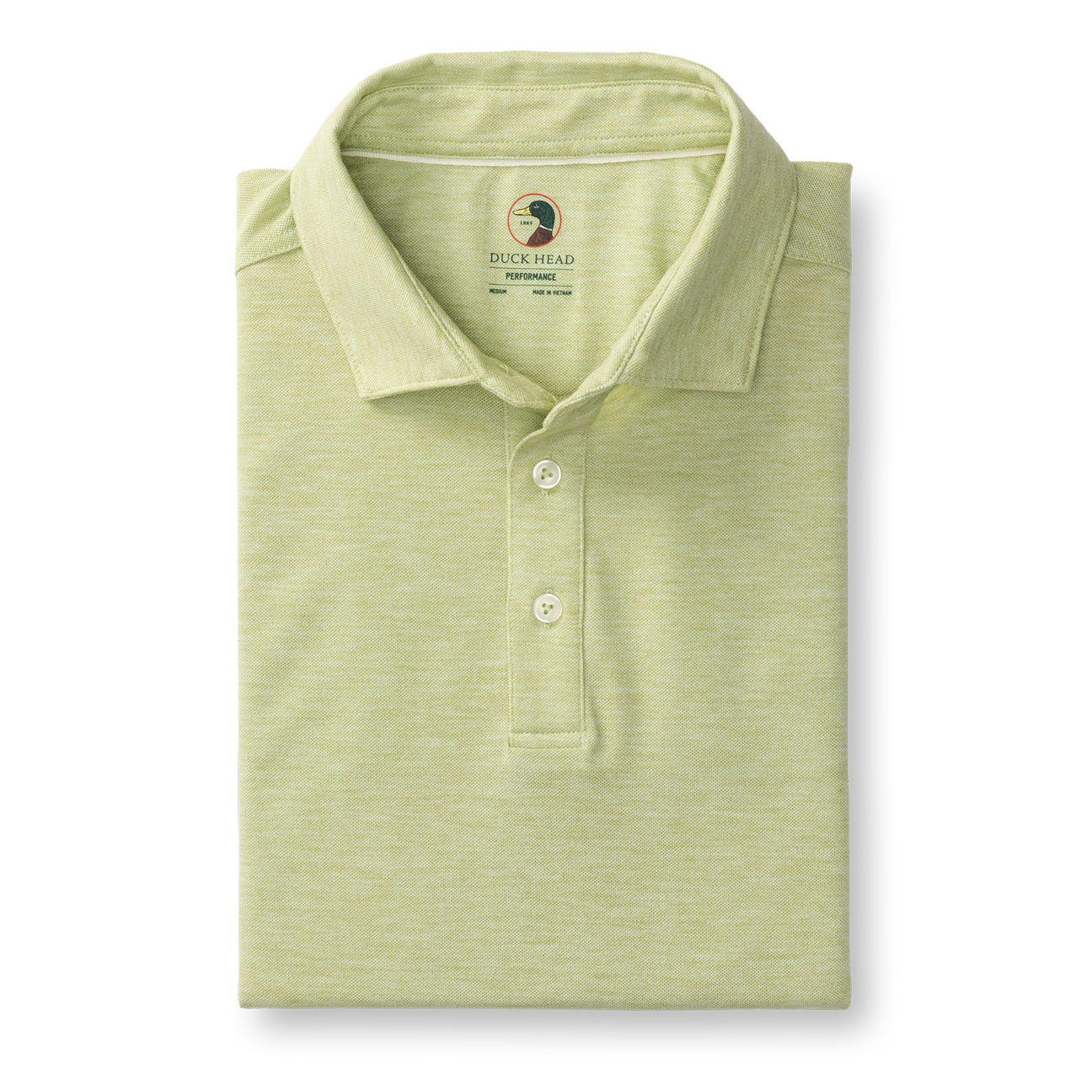 Summerford Performance Pique Polo - Pear Green Heather