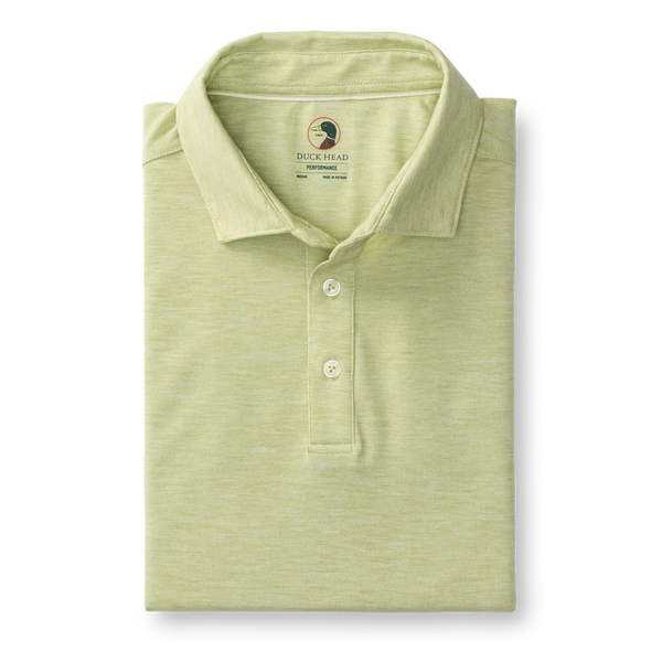 Summerford Performance Pique Polo - Pear Green Heather