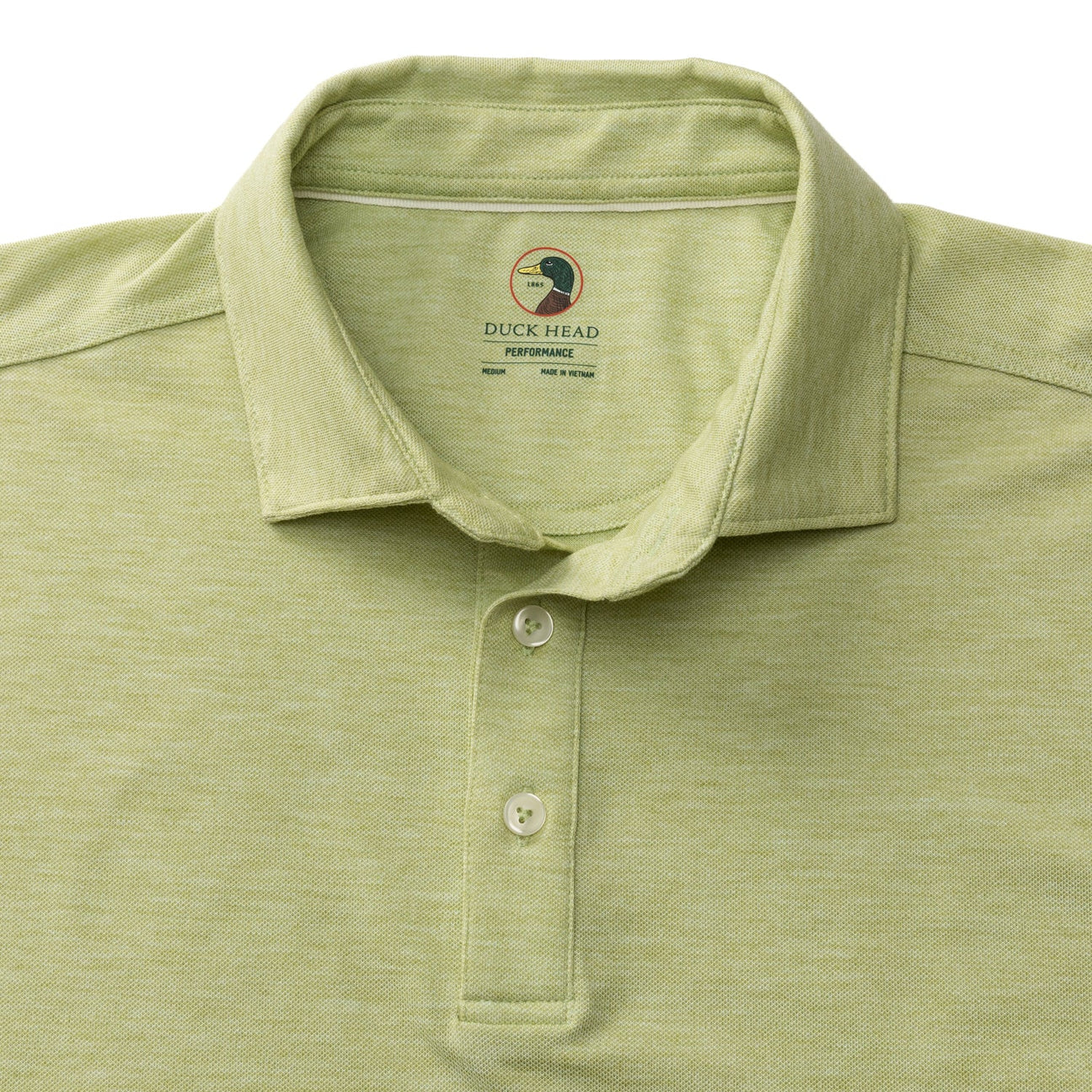 Summerford Performance Pique Polo - Pear Green Heather
