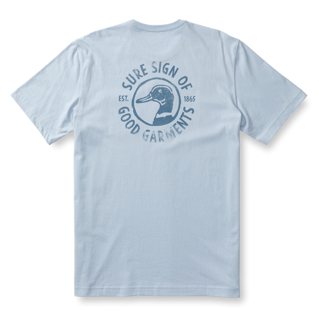 Sure Sign Short Sleeve T-Shirt - Light Blue