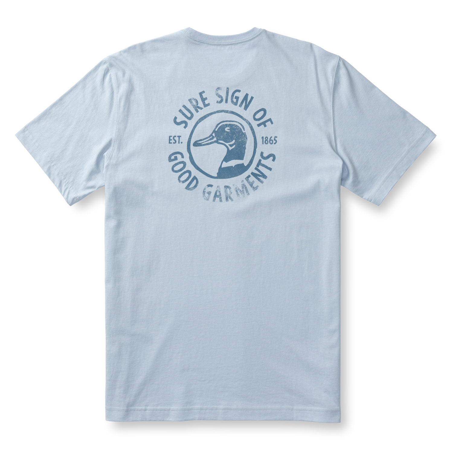 Sure Sign Short Sleeve T-Shirt - Light Blue