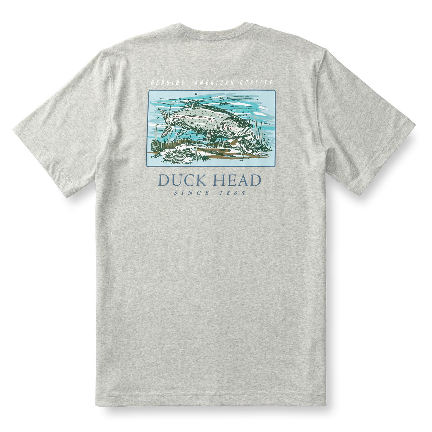 Trout Short Sleeve T-Shirt - Varsity Grey