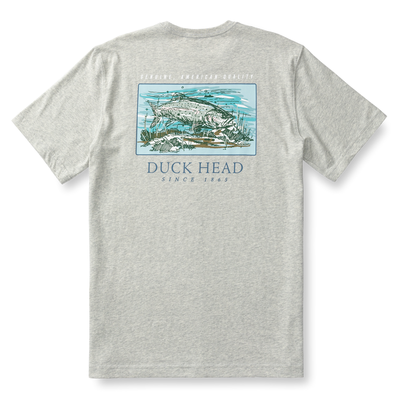 Trout Short Sleeve T-Shirt - Varsity Grey