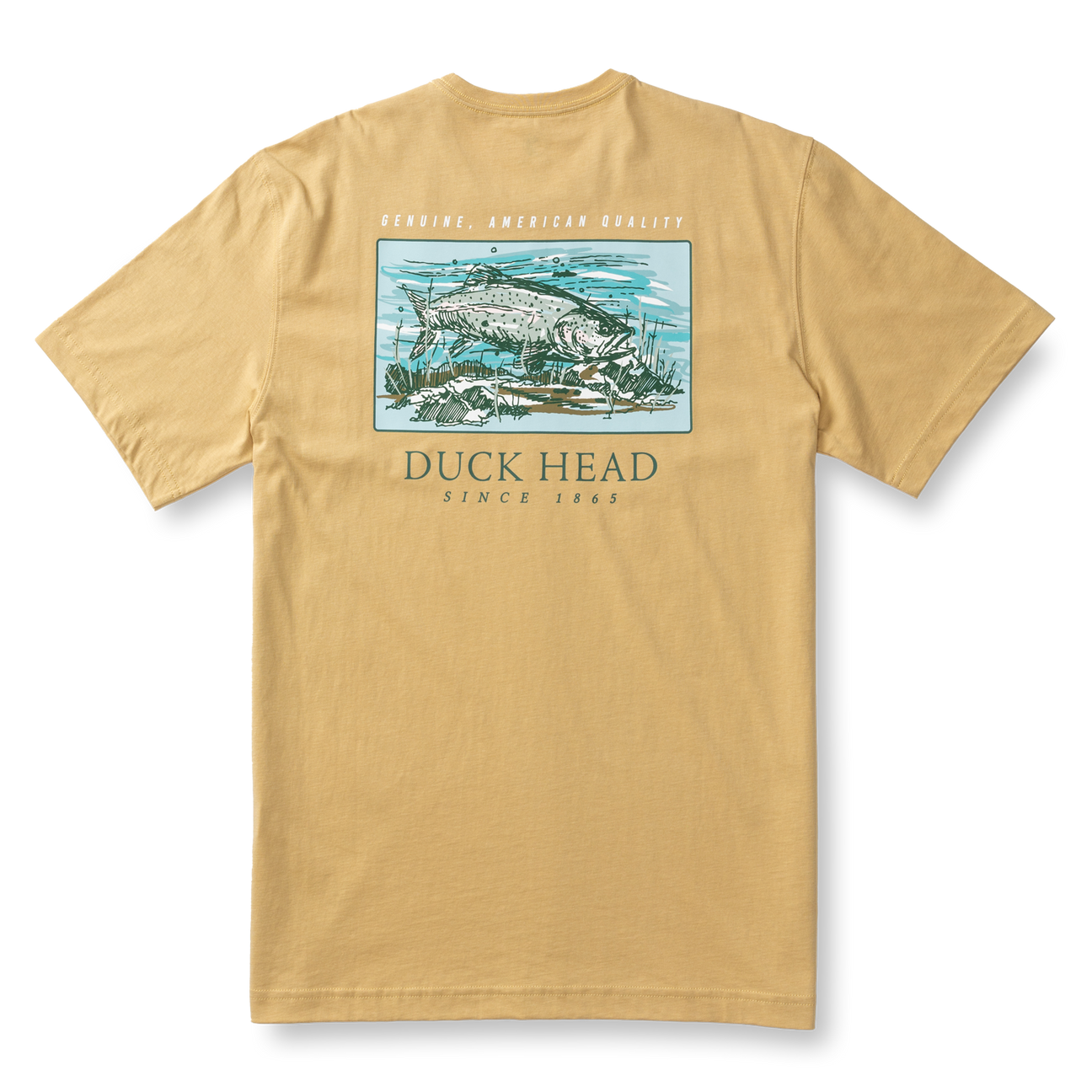Trout Short Sleeve T-Shirt - Desert Khaki