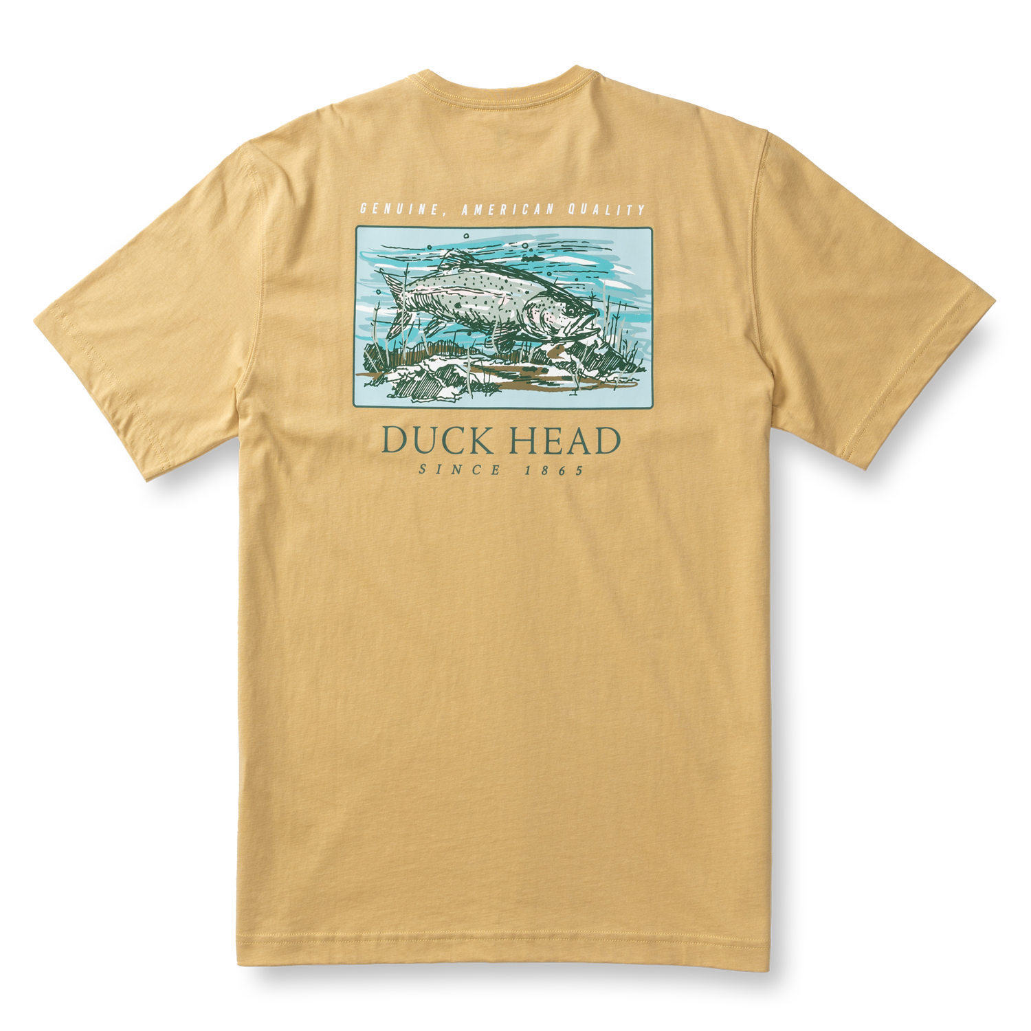 Trout Short Sleeve T-Shirt - Desert Khaki