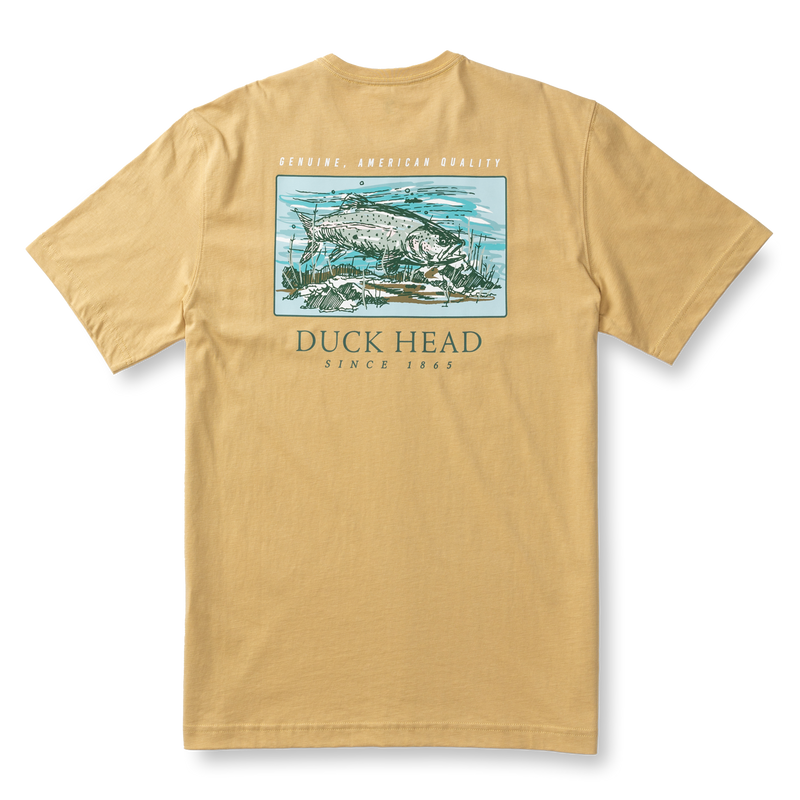 Trout Short Sleeve T-Shirt - Desert Khaki