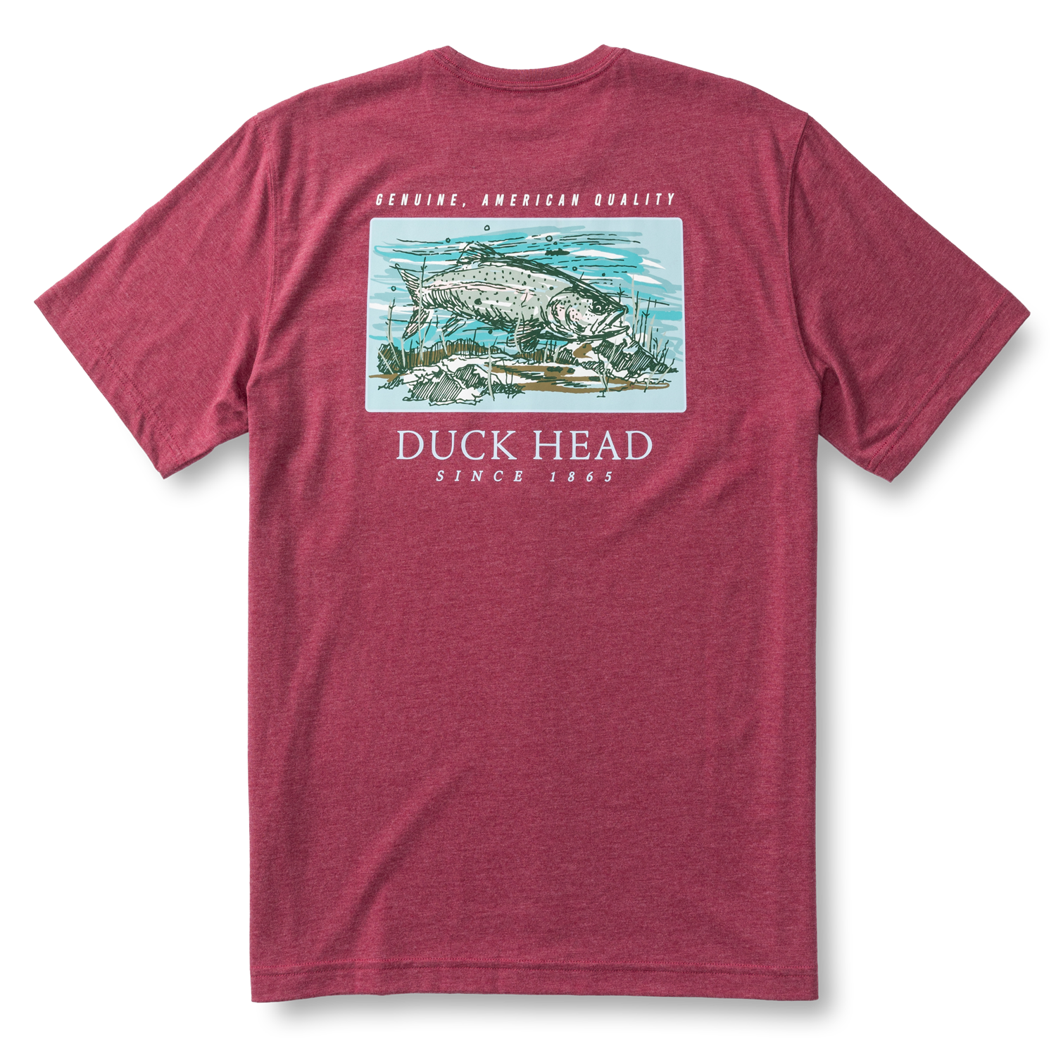 Trout Short Sleeve T-Shirt - Violet Quartz Heather