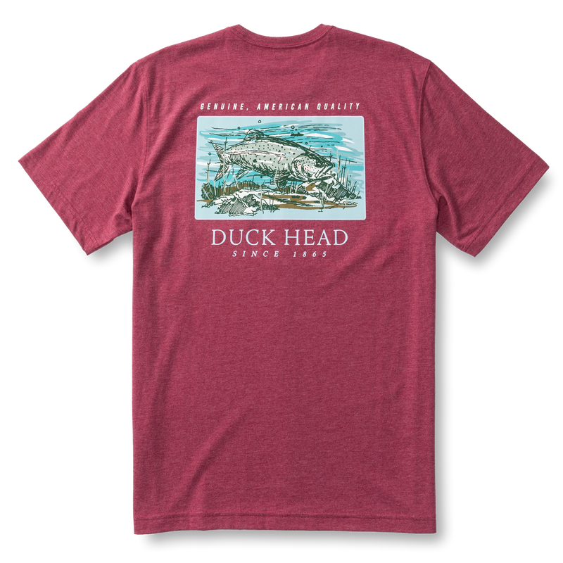 Trout Short Sleeve T-Shirt - Violet Quartz Heather