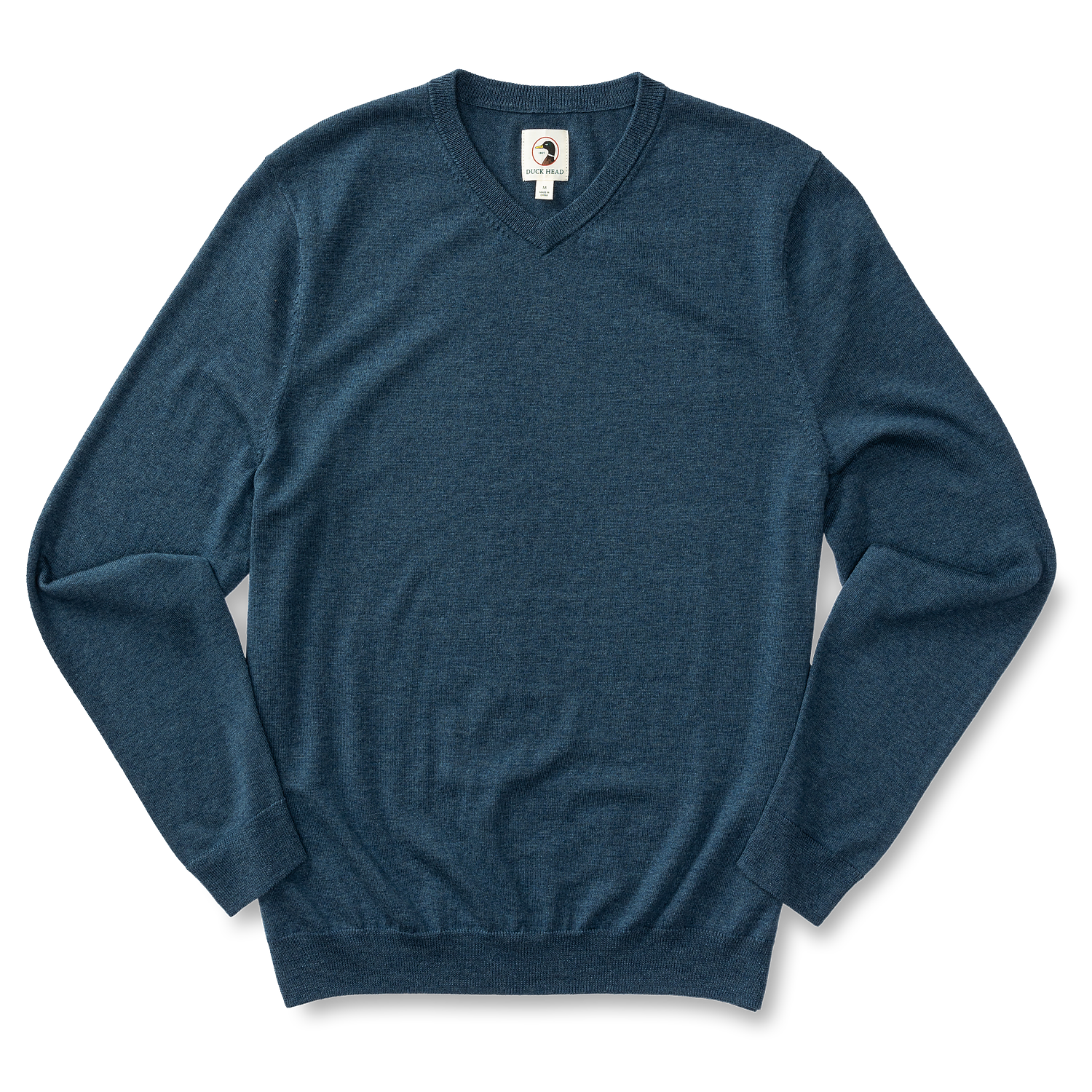 Buckley Merino V-Neck Sweater - Vintage Blue Heather