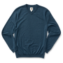 Buckley Merino V-Neck Sweater - Vintage Blue Heather