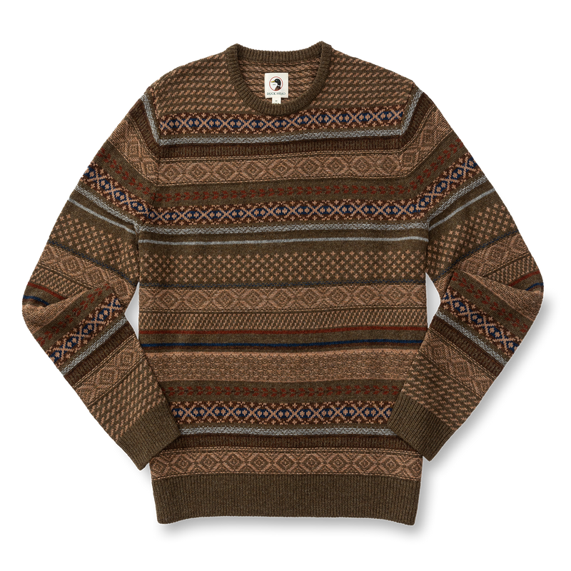 Birch Fair Isle Merino Crewneck Sweater  