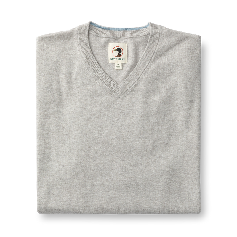 Buckley Jersey V-Neck Sweater - Greystone