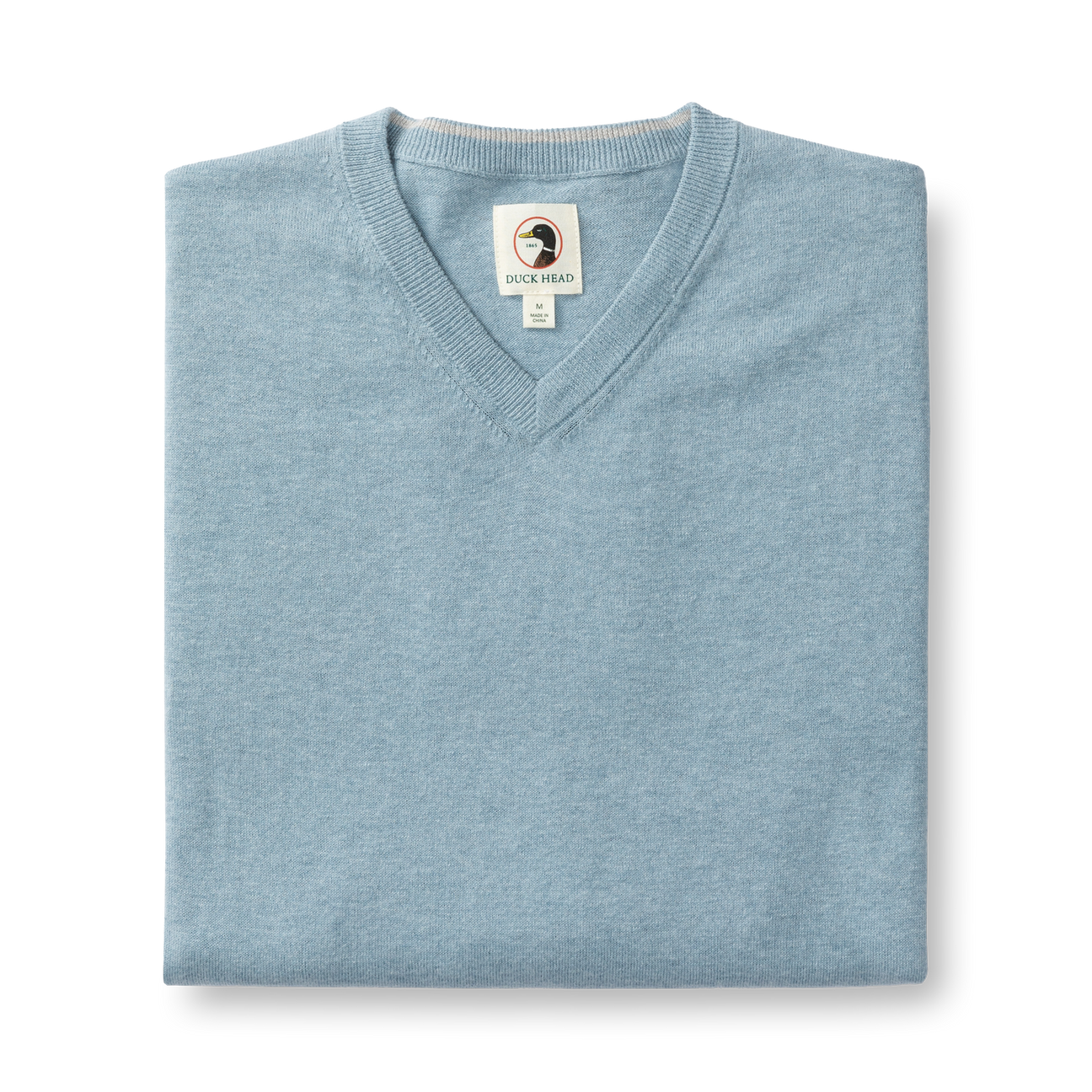 Buckley Jersey V-Neck Sweater - River Blue
