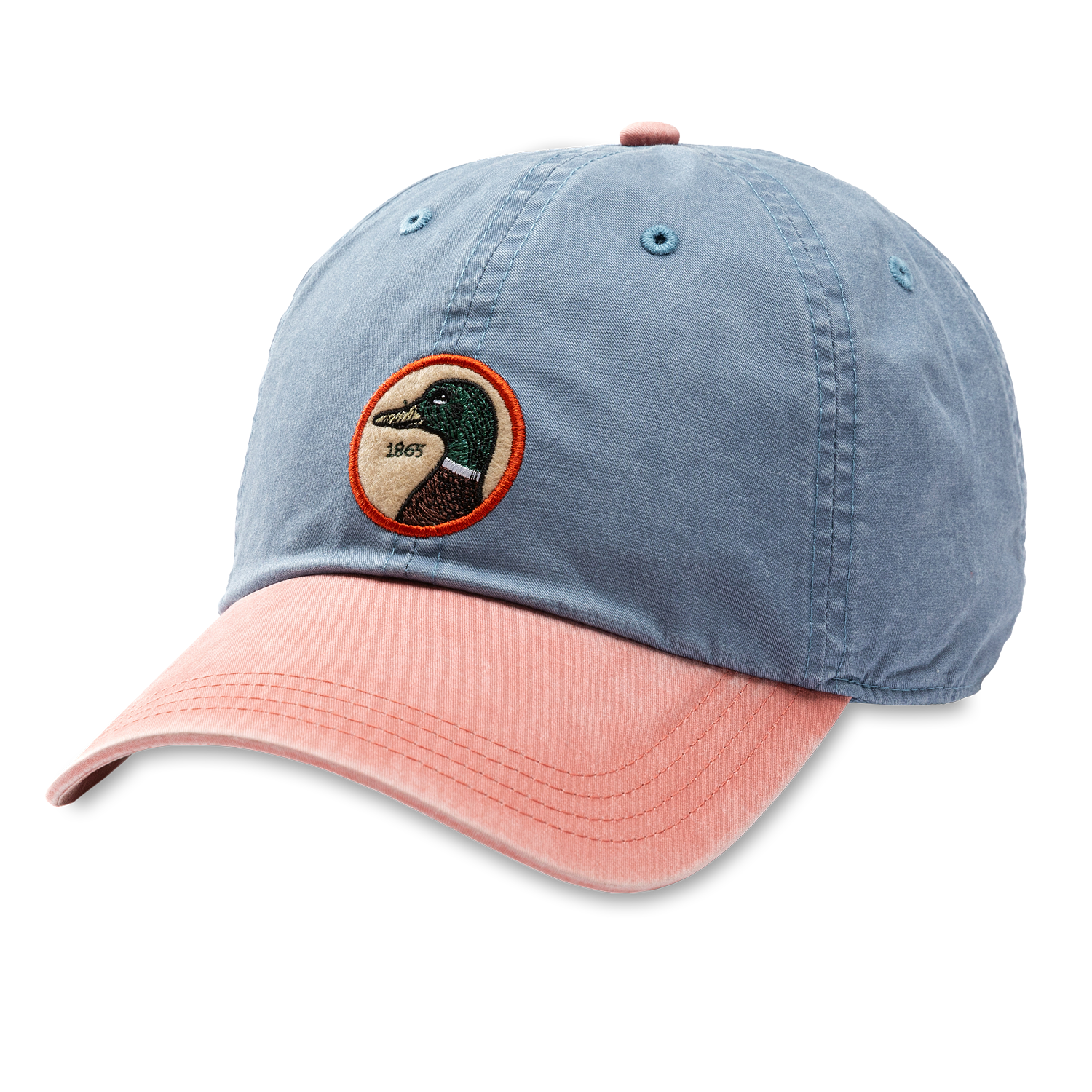 Circle Patch Twill Hat - Stone Blue