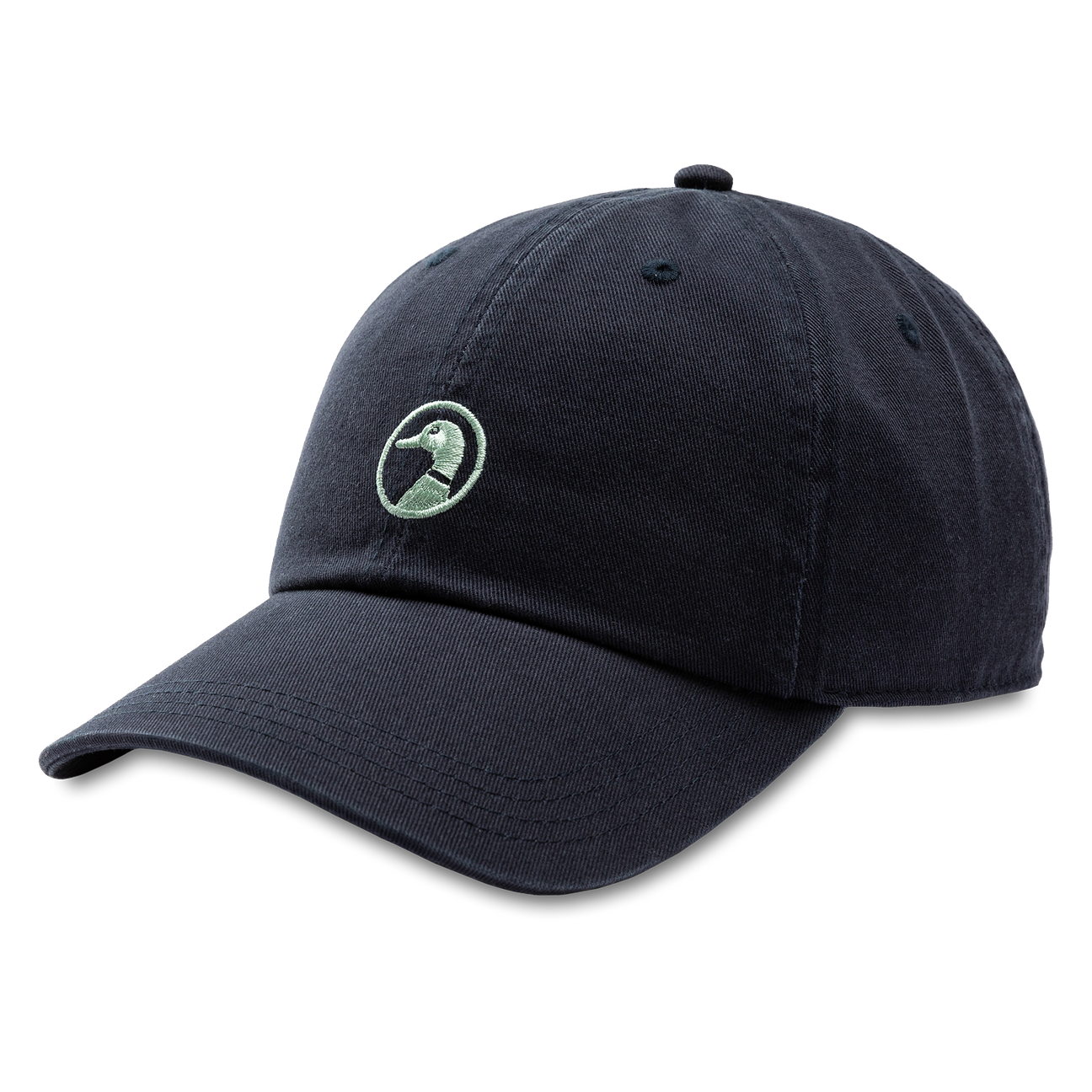 Embroidered Duck Twill Hat - Navy