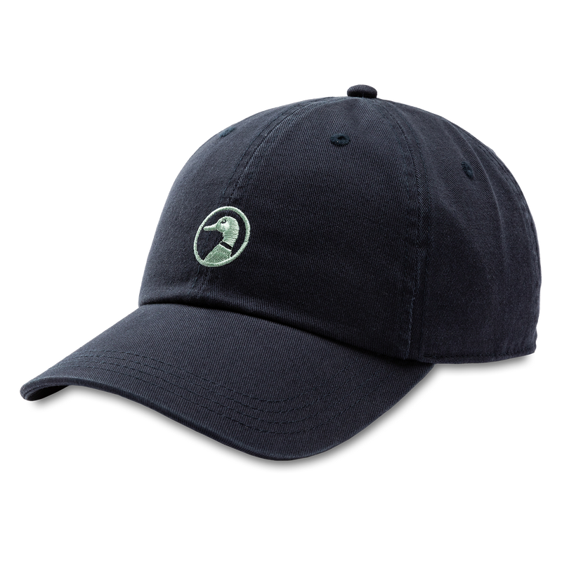 Embroidered Duck Twill Hat - Navy