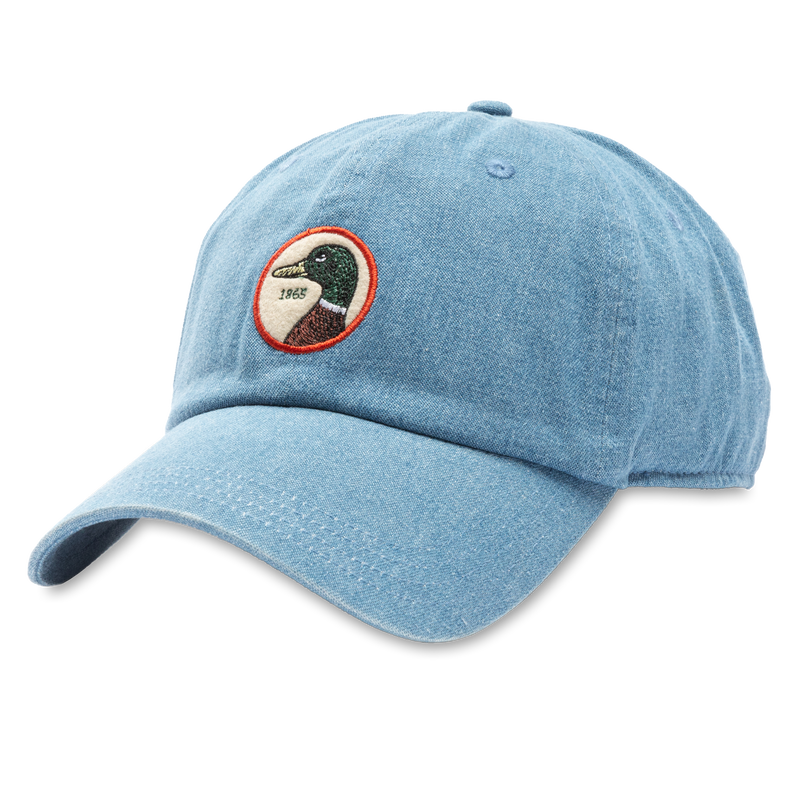 Circle Patch Denim Hat - Blue