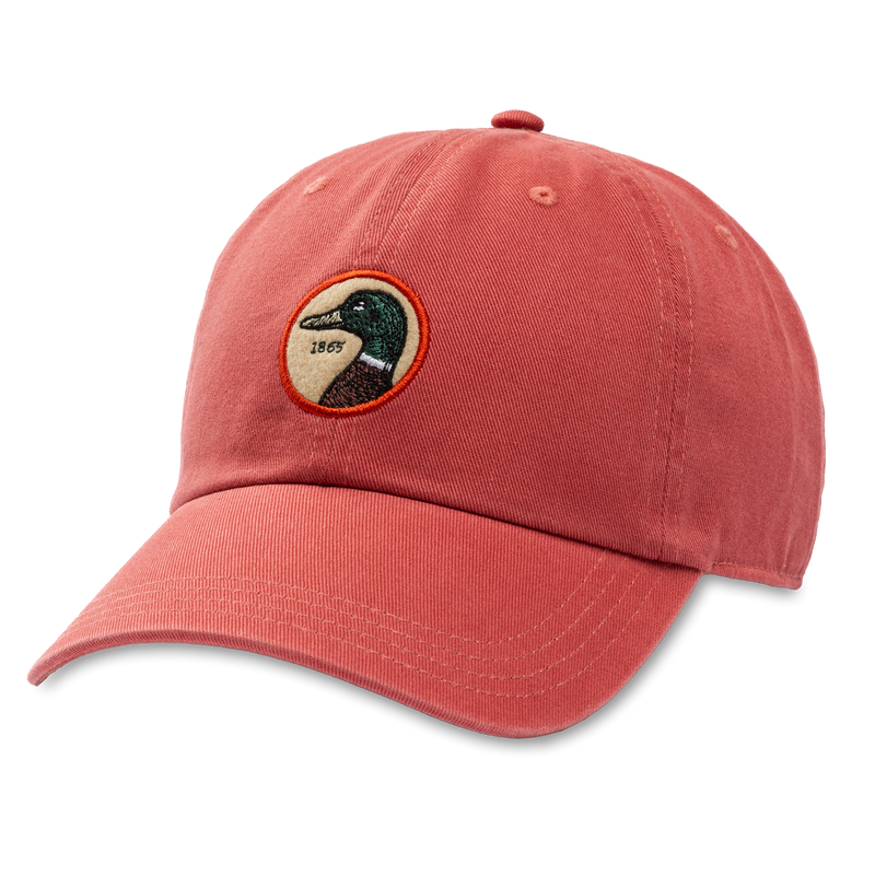 Circle Patch Twill Hat - Classic Red