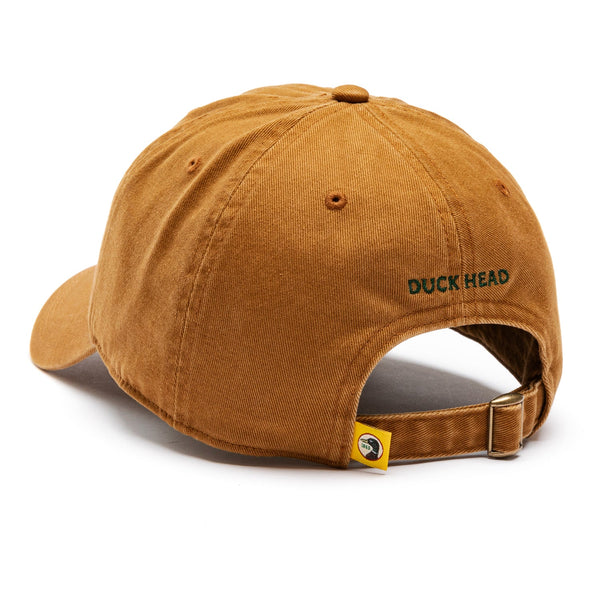 Embroidered Duck Twill Hat - Dark Amber