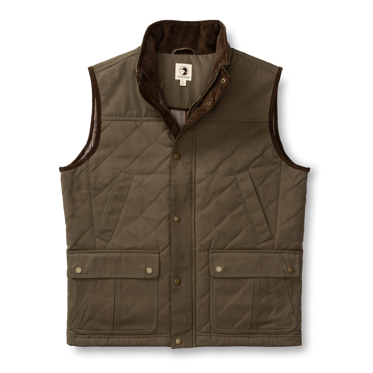 Waxed Duck Canvas Quilted Vest