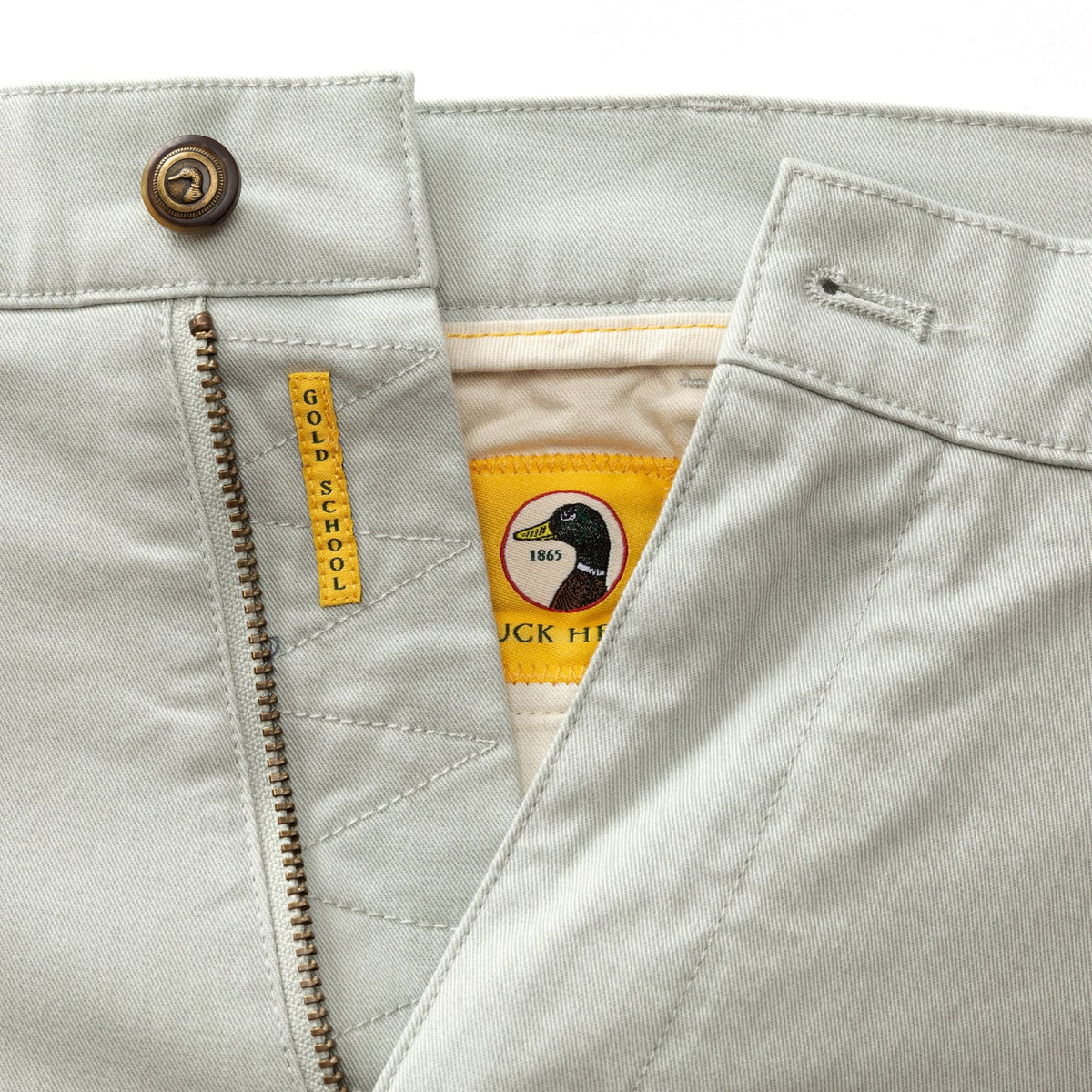 9" Gold School Chino Short - Sandstone Grey