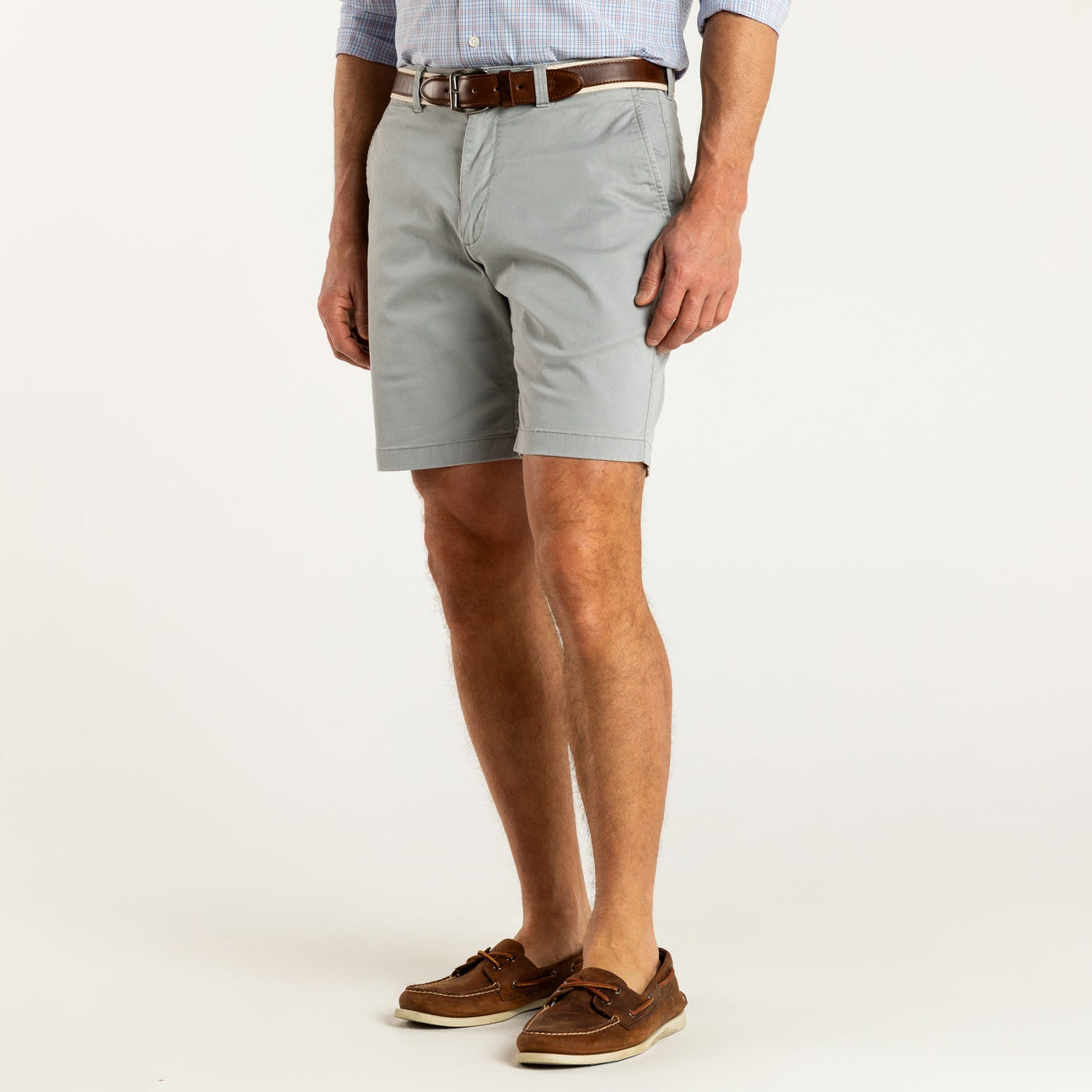 9" Gold School Chino Short - Limestone Grey
