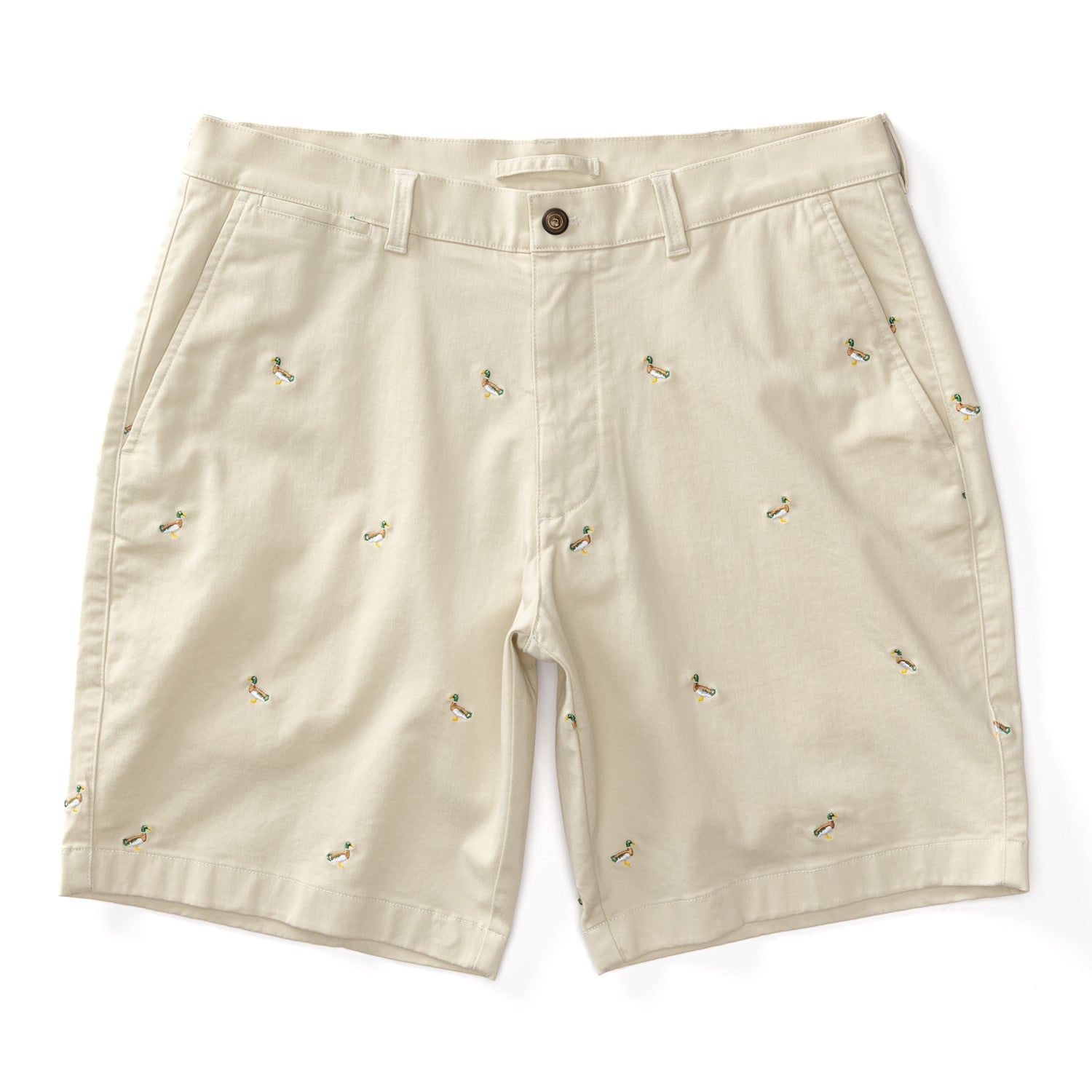 9" Gold School Chino Short - Emb Stone