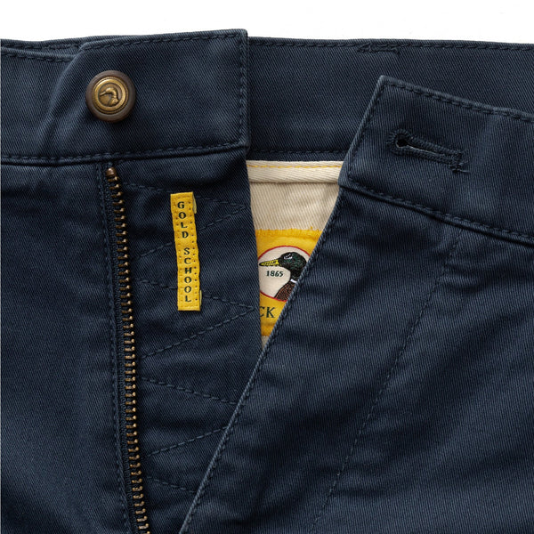 9" Gold School Chino Short - Navy