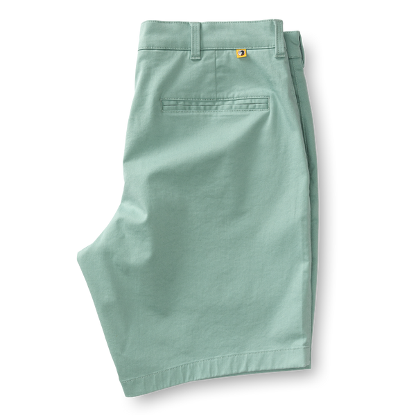 9" Gold School Chino Short - Seaboard Green