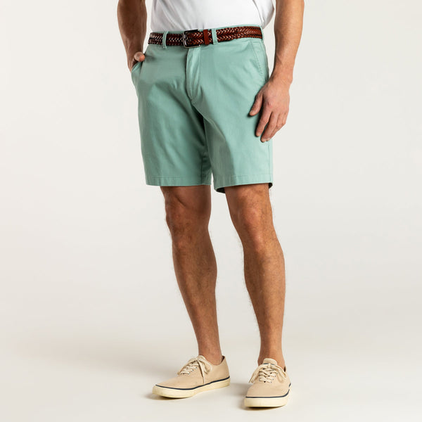 9" Gold School Chino Short - Seaboard Green