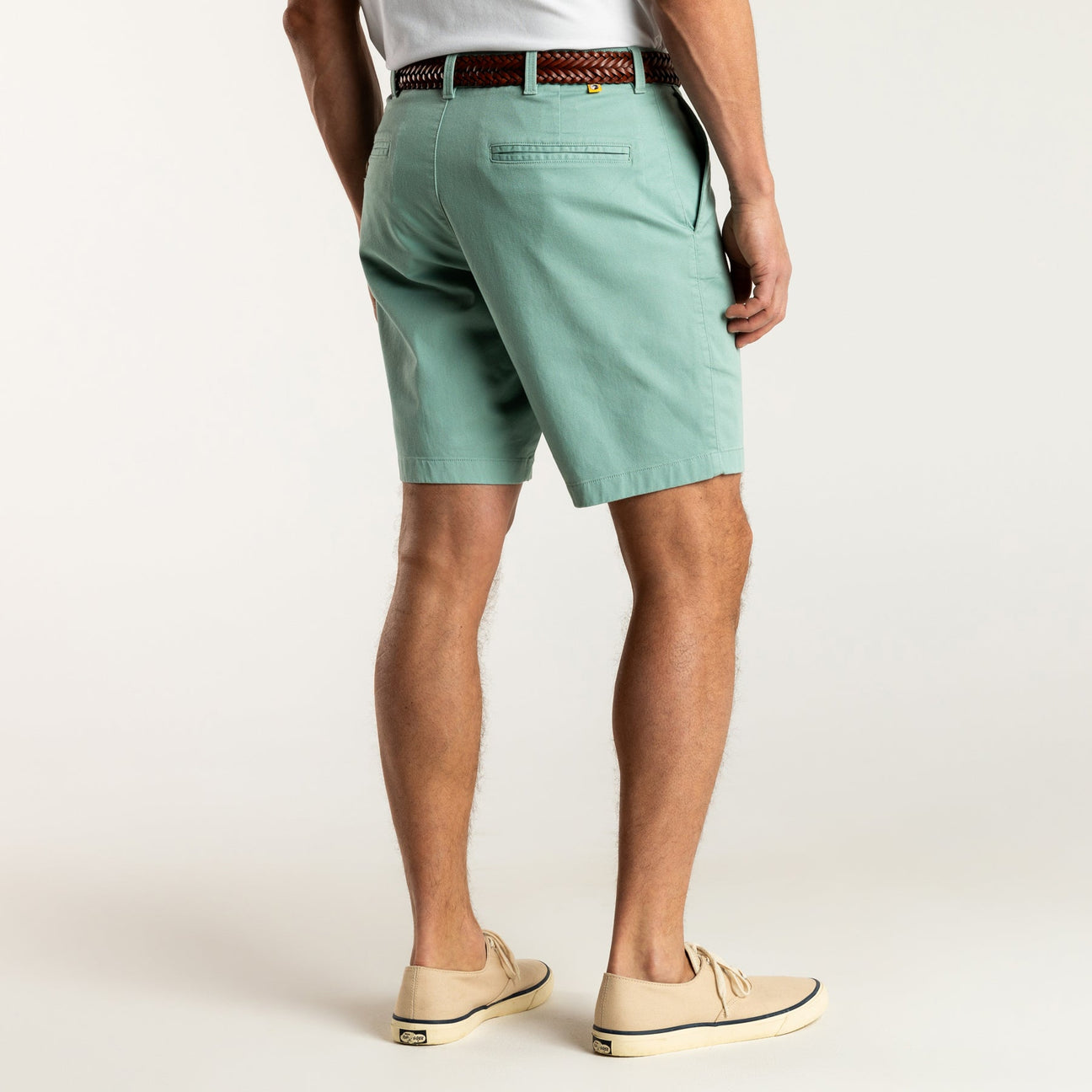 9" Gold School Chino Short - Seaboard Green