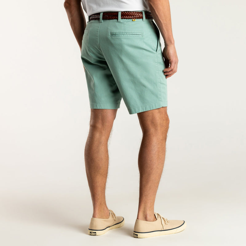 9" Gold School Chino Short - Seaboard Green