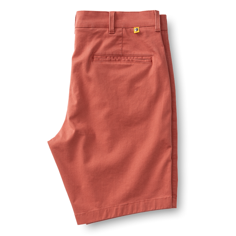 9" Gold School Chino Short - Faded Red
