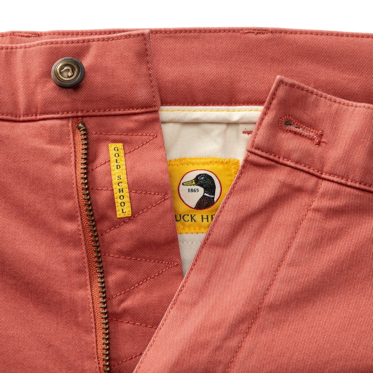 9" Gold School Chino Short - Faded Red