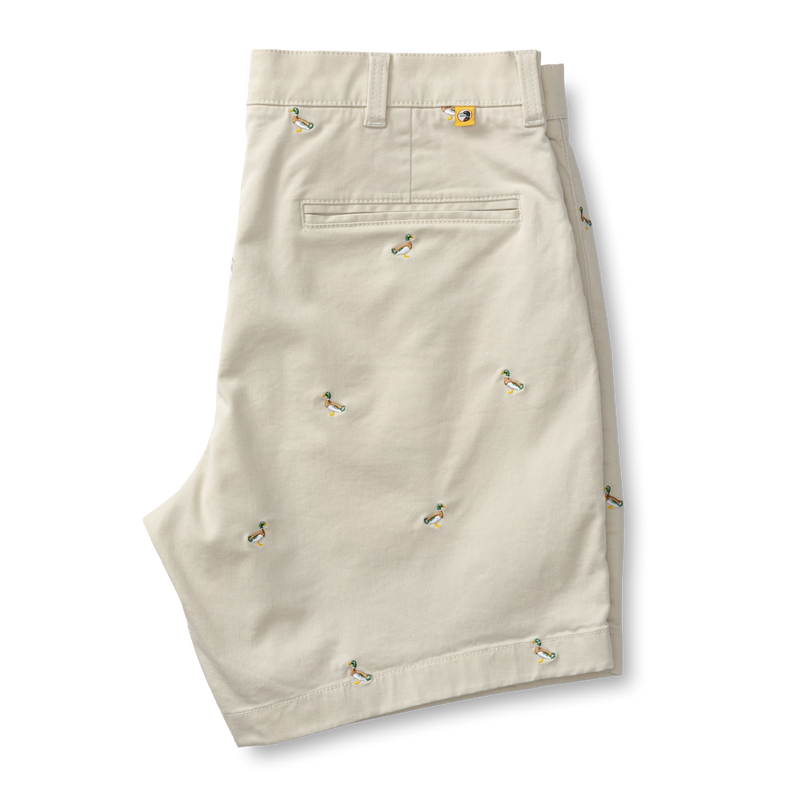 7" Gold School Chino Short - Emb Stone