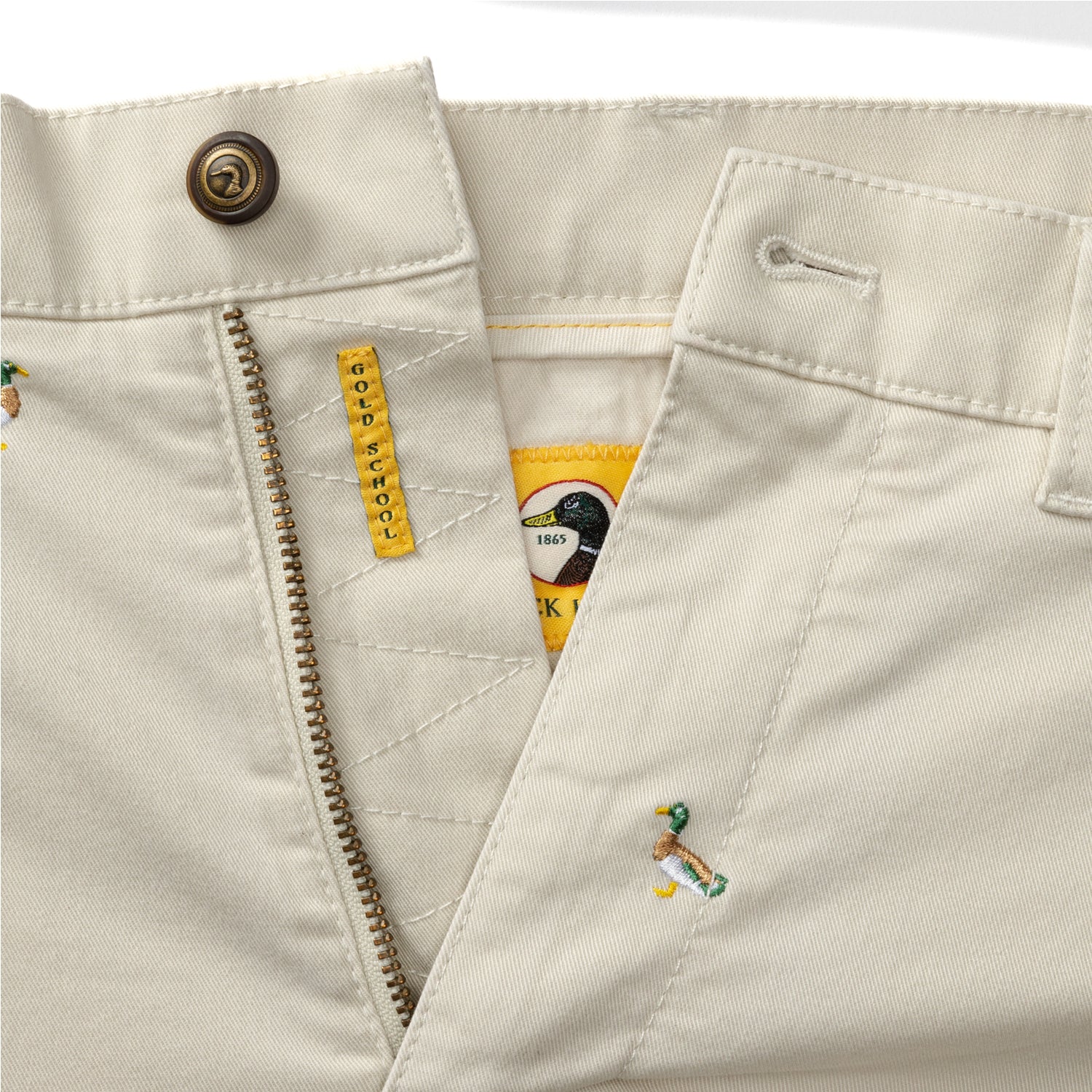 7" Gold School Chino Short - Emb Stone