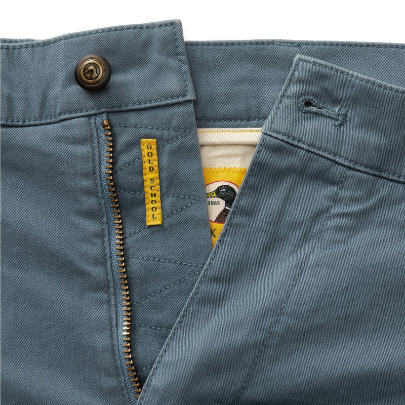 7" Gold School Chino Short - Vintage Blue