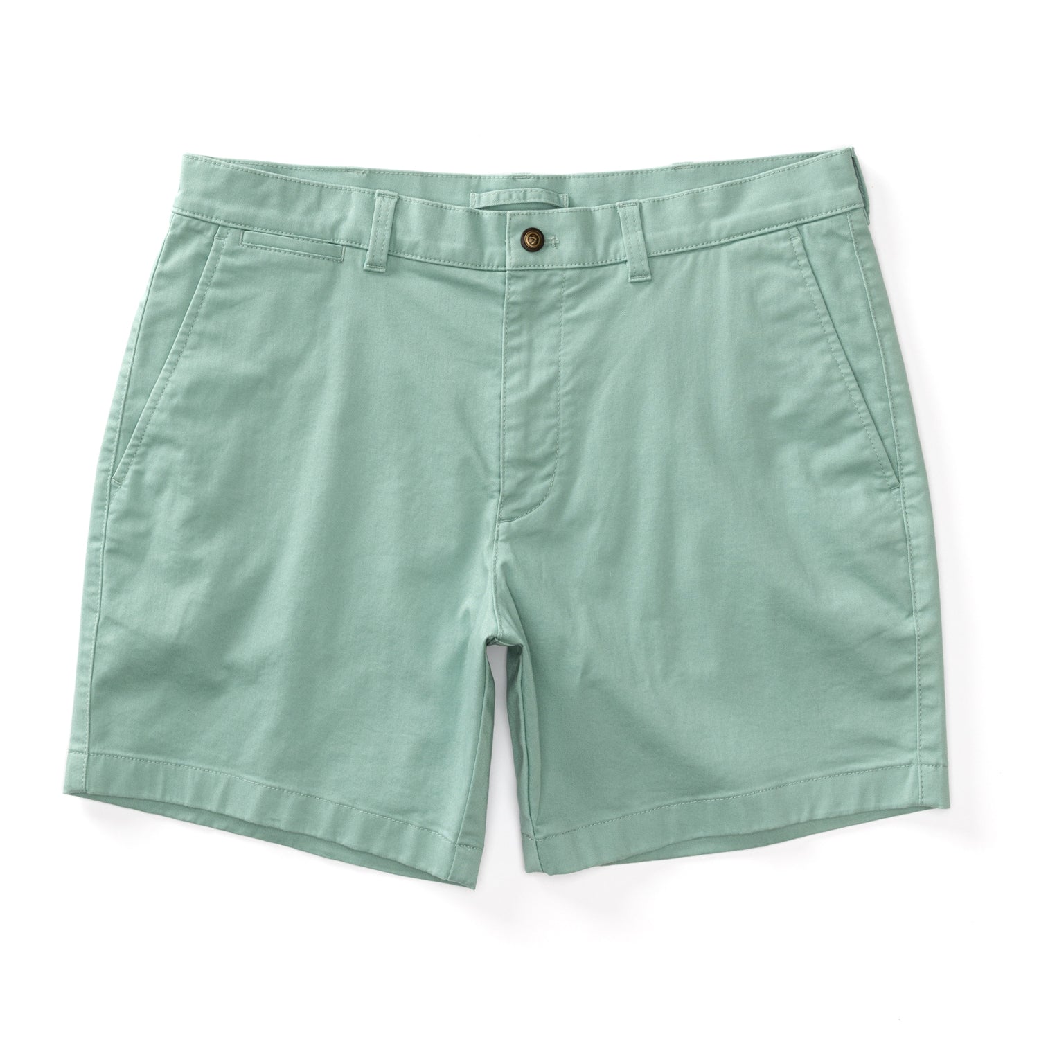 7" Gold School Chino Short - Seaboard Green