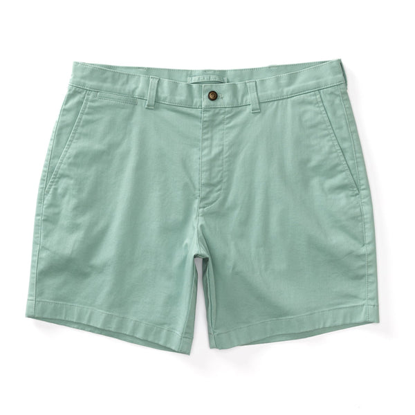 7" Gold School Chino Short - Seaboard Green