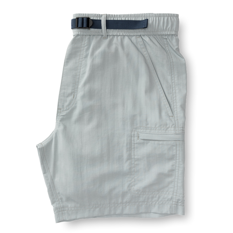 7" On The Fly Performance Short - Quarry Grey