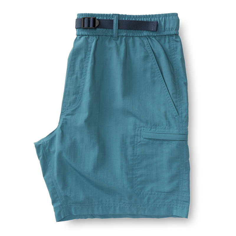 7" On The Fly Performance Short - Aegean Blue