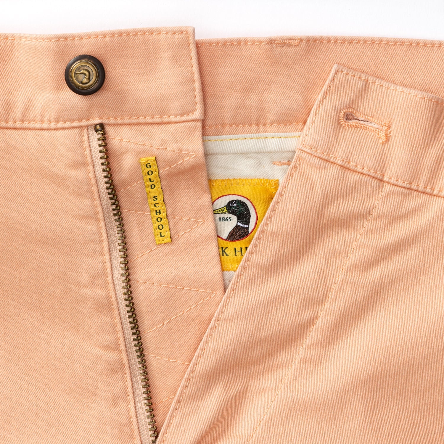 9" Gold School Chino Short - Faded Peach