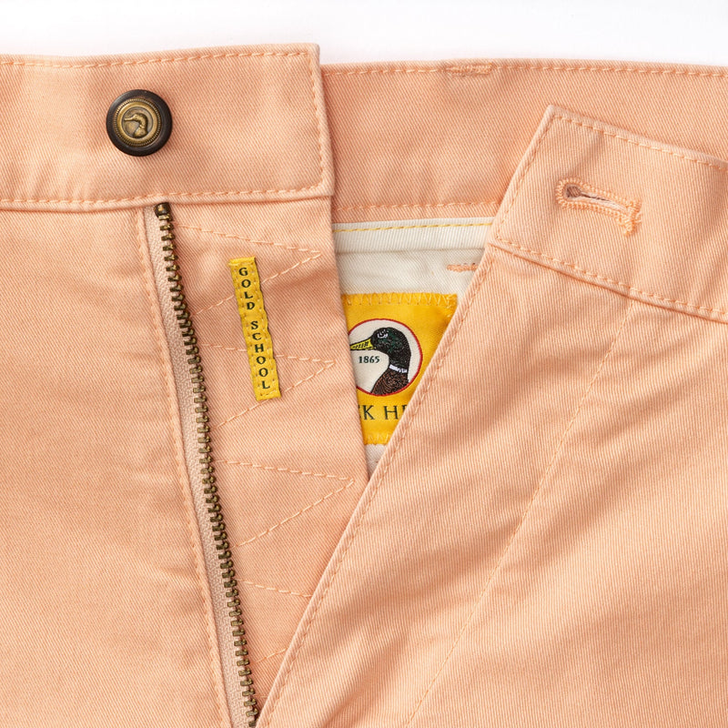 9" Gold School Chino Short - Faded Peach